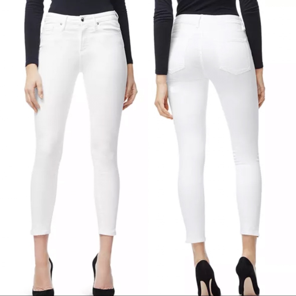 Good American Good Legs Crop Jeans in White 14/ 32